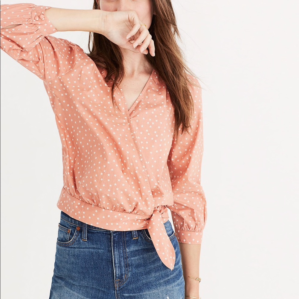 Madewell Star Scatter Wrap Top